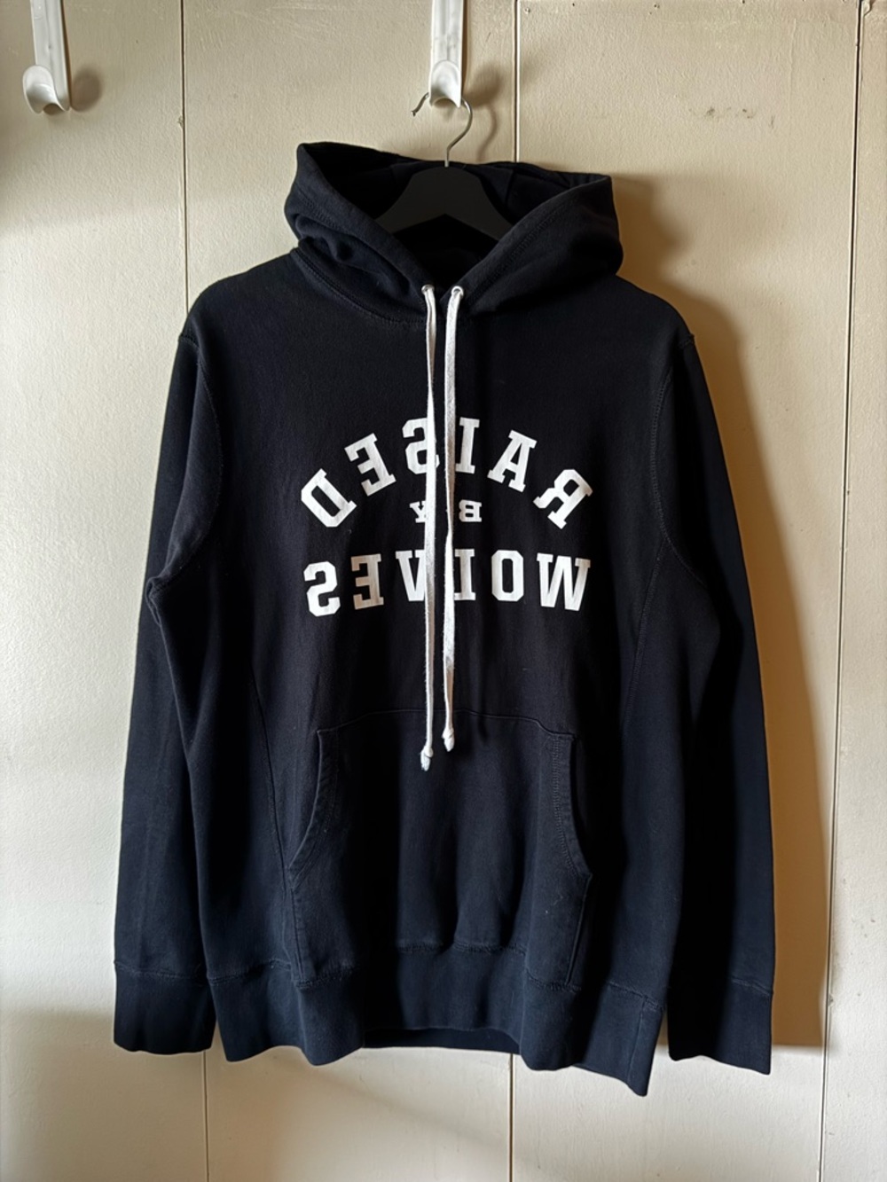 Raised By Wolves Black Graphic Hoodie